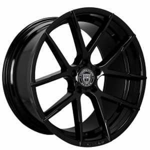 22" Lexani Wheels Stuttgart Full Gloss Black Rims