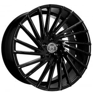 24" Lexani Wheels Wraith Gloss Black Rims