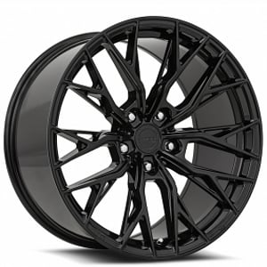 19" Staggered MRR Wheels GF5 Gloss Black Rims