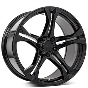 20" Staggered MRR Wheels M017 Gloss Black Rims 