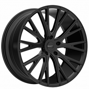 20" Ravetti Wheels M12 Full Satin Black Rims