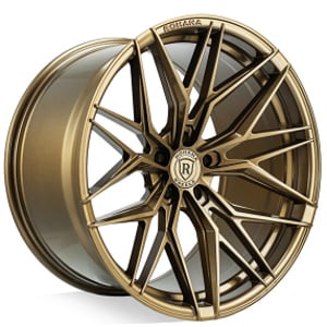 19/20" Staggered Rohana Wheels RFX17 Gloss Bronze Corvette Flow Formed Rims