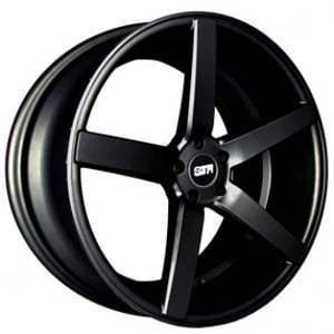 20" Staggered STR Wheels 607 Gloss Black Rims
