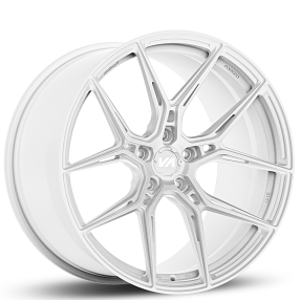 20" Staggered Variant Forged Wheels NYSA Gloss White Monoblock Forged Rims