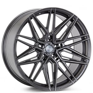 22" Staggered Vossen Wheels HF-7 Custom Anthracite Rims