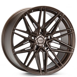 21" Staggered Vossen Wheels HF-7 Custom Satin Bronze Rims