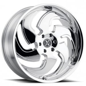 24" Xcess Wheels X03 Chrome Rims