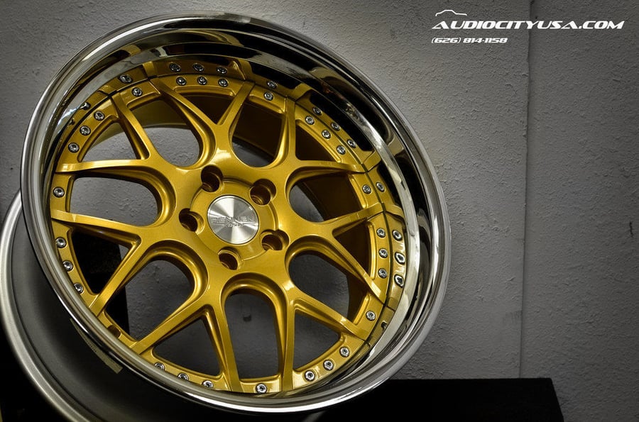 20" Rennen CSL 2 Gold face Chrome