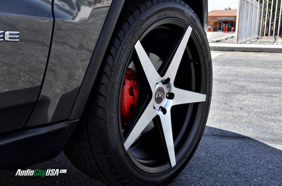 22" Blaque Diamond Wheels bd 300  for 2014 Jeep Grand Cherokee on Audio City USA