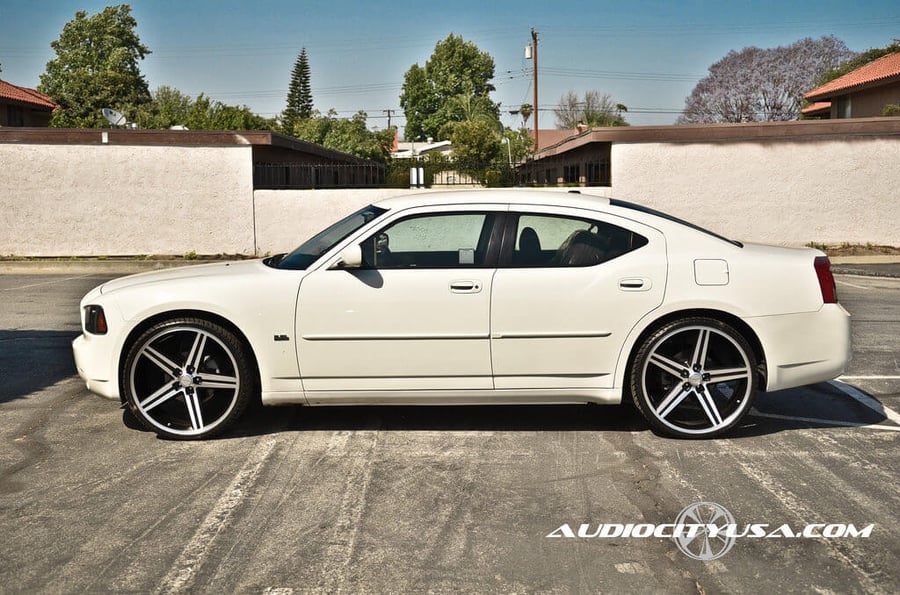 24" IROC Wheels Black Machined Rims Audio City USA