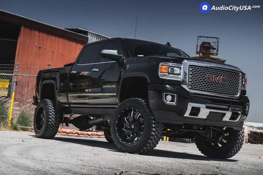 22" Fuel Wheels D239 Cleaver Gloss Black Audio City USA