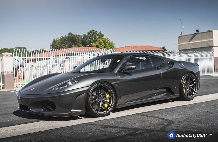 20" Stance Wheels SF03 Brush Titanium Rims for 2009 Ferrari F430 Audio City USA