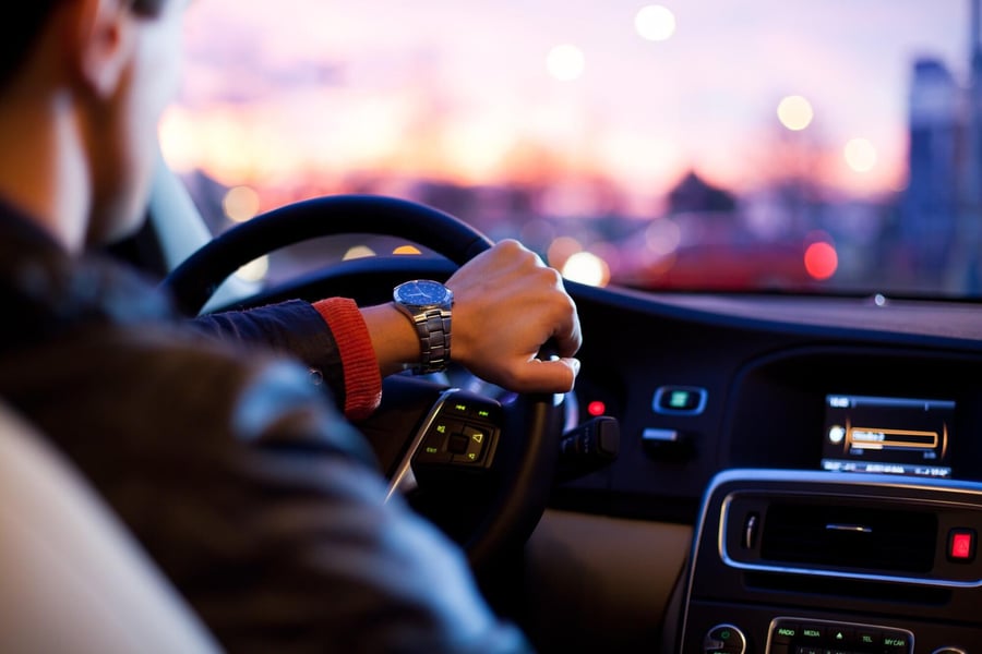 crooked steering wheel