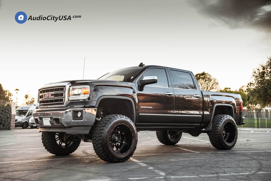 22" Fuel Wheels D531 Hostage Matte Black Off-Road Rims for 2016 Chevy Silverado 1500 Audio City USA