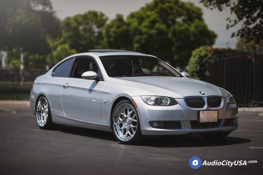 19″ Rennen Wheels CSL 2 Silver With Chrome Step Lip Rims For 2009 BMW 335i
