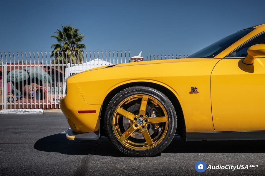 20" Staggered AC Wheels AC607 Gold Platted Rims Goodyear Tires 2018