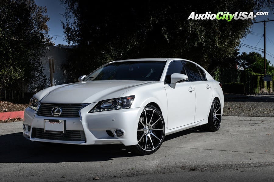 Erw Rims 2015 Lexus GS350 | 20″ ERW Wheels ERW-1 Black Machined Rims