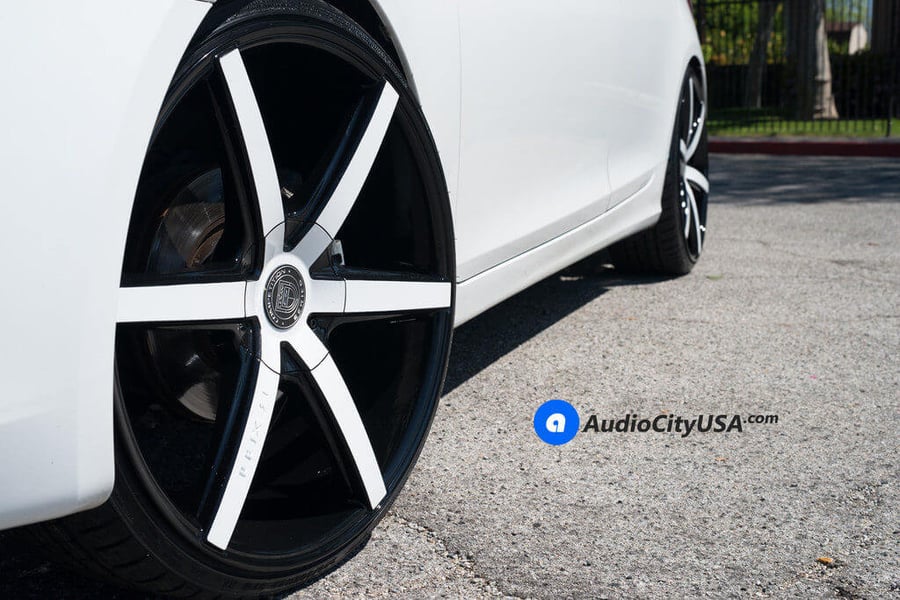 22” Lexani Wheels R-Four﻿ Custom Wheels Painted Rims for 2013 Hyundai ...