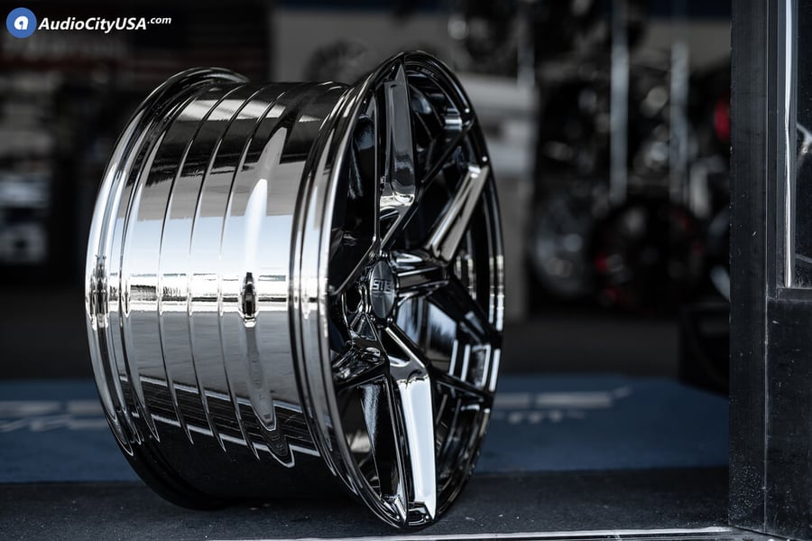 20x8.5 & 20x10 STR Flow Forged Wheels STR 908 Black Chrome & Bronze Now ...