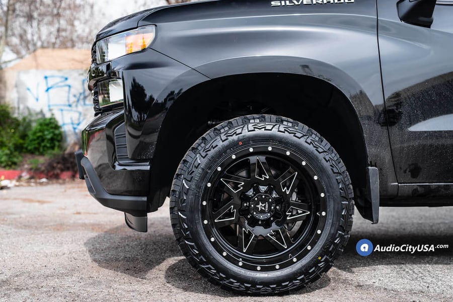 20″ RBP Wheels Avenger Gloss Black Milled Off-Road Rims for 2019 ...