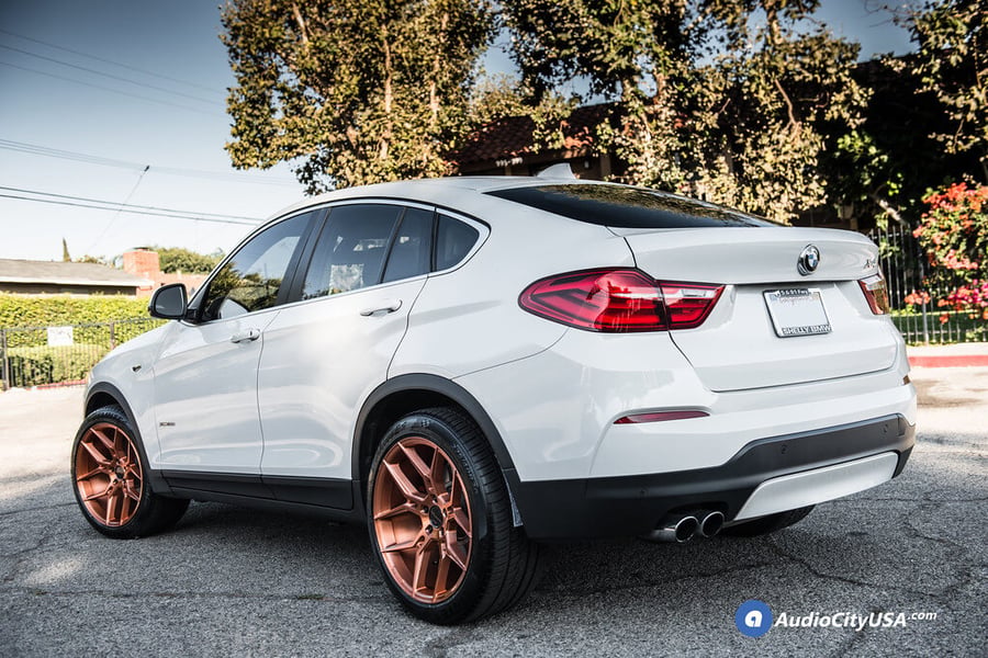 20″ Giovanna Wheels Haleb Brushed Copper Rims with Delinte Tires for ...