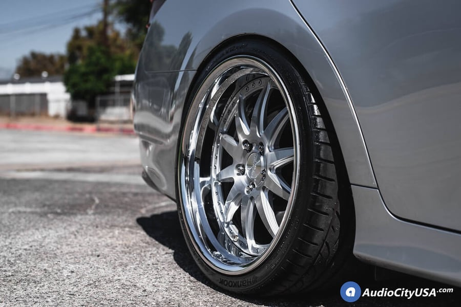 Rennen Wheels CSL 1 Silver Brushed Face With Chrome Step Lip Finish ...
