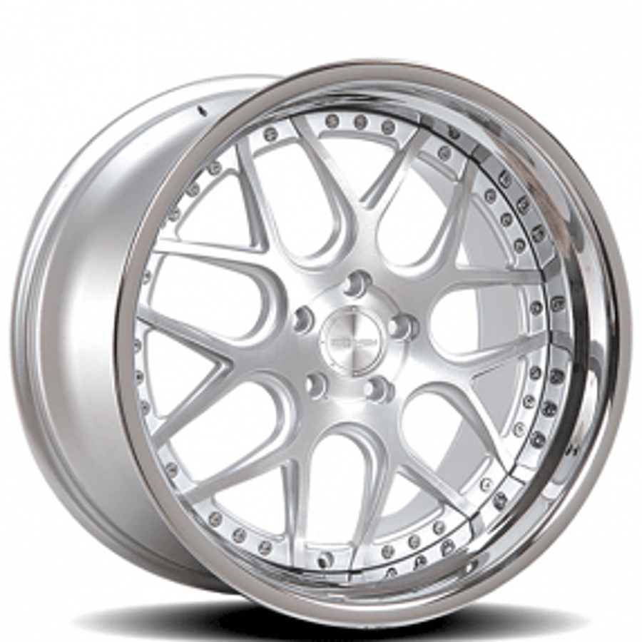 20″ Rennen Wheels CSL 2 Silver with Chrome Step Lip