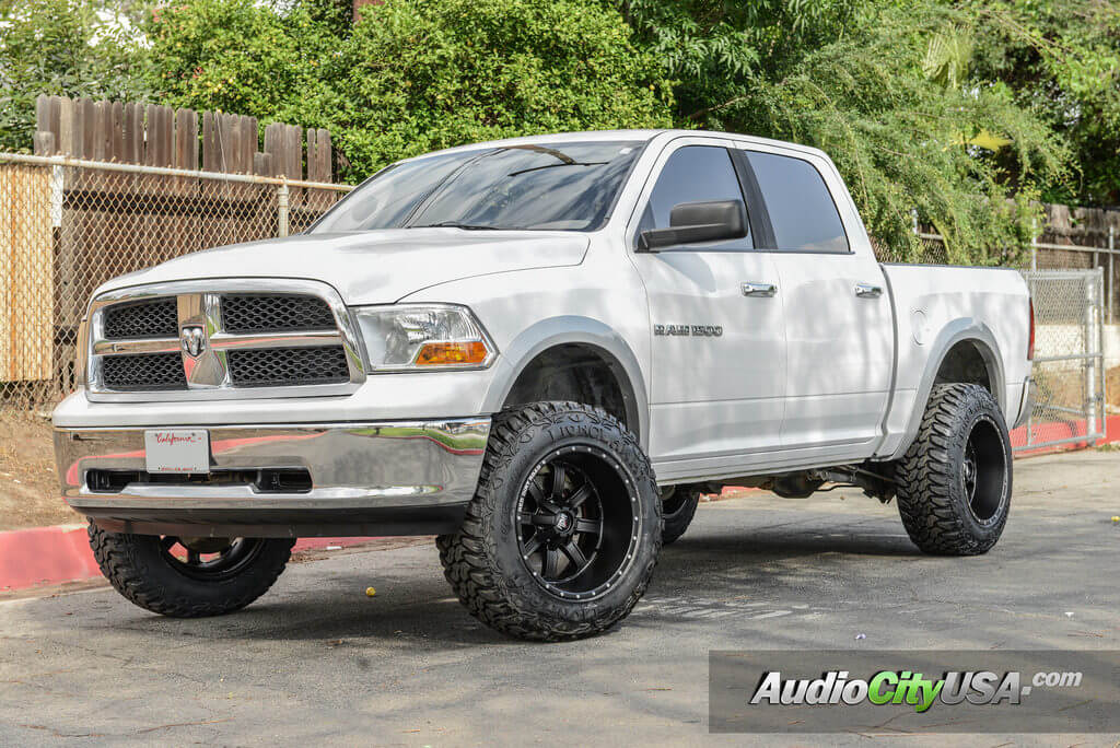 20″ RDR Wheels RD01 Dirt Matte Black Rims For 2013 Dodge Ram 1500