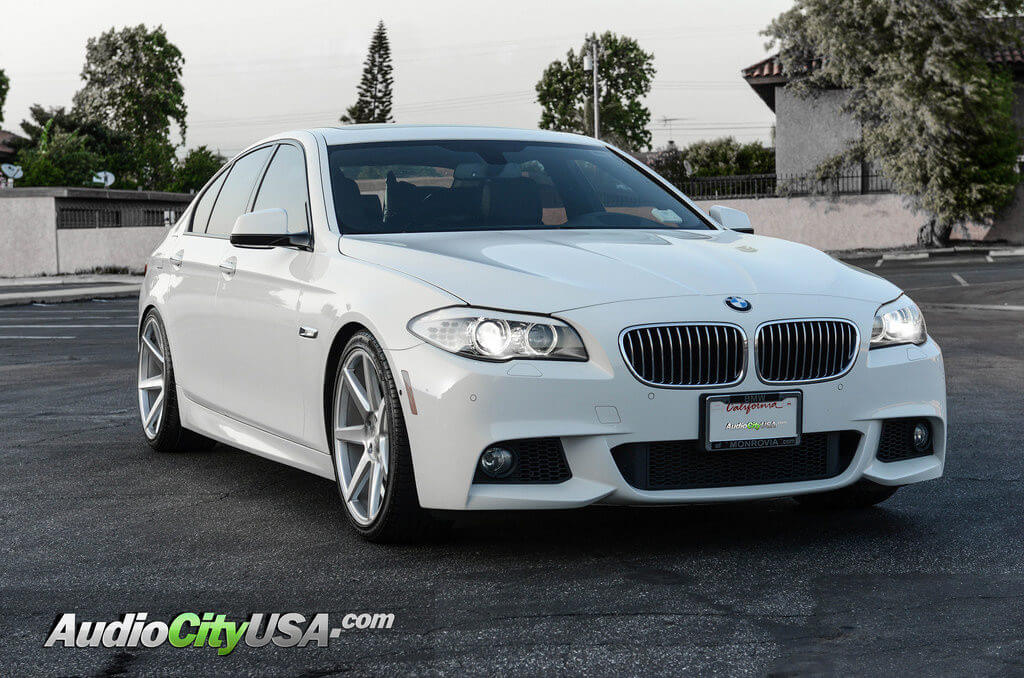 2013 BMW 535 i with 20″ Rennen Wheels CRL 70 Brush Silver