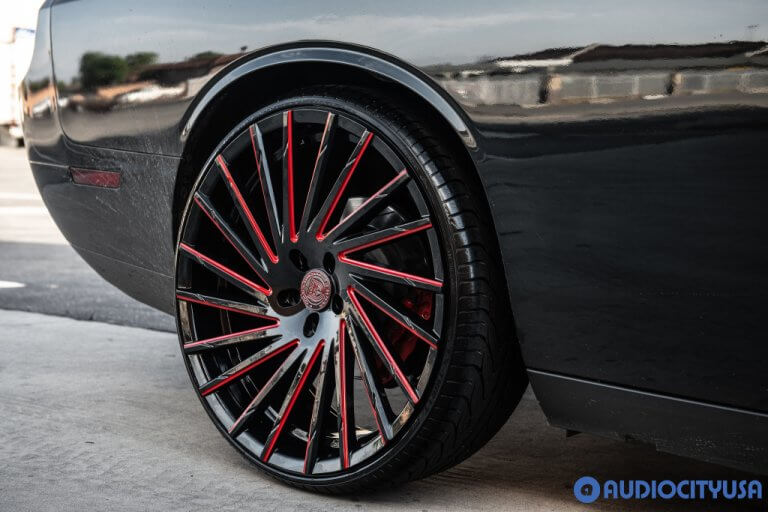 24″ Lexani Wheels Wraith Gloss Black For 2010 Dodge Challenger SRT-8 ...