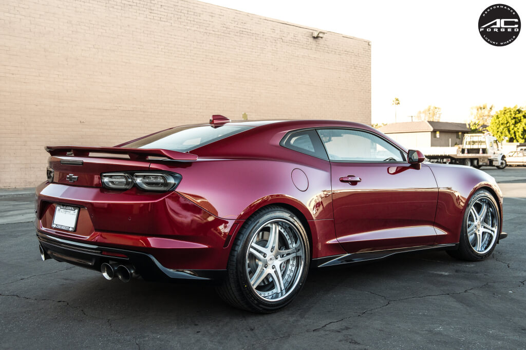 20" AC Forged Wheels ACF702 Brushed Face with Chrome Lip