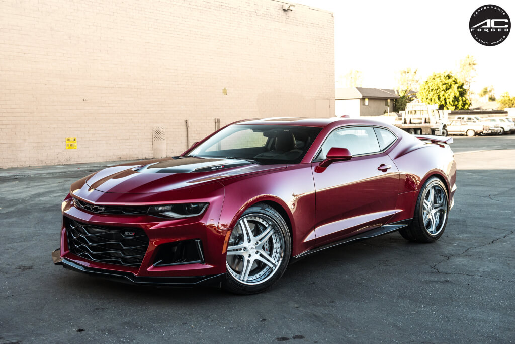 20" AC Forged Wheels ACF702 Brushed Face with Chrome Lip