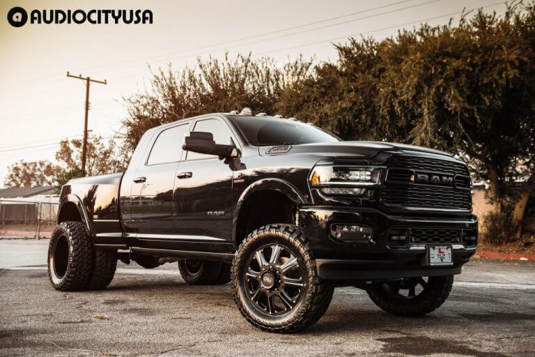 22″ Cali Off-Road Wheels 9105 Brutal Satin Black Milled Dually for 2020 ...