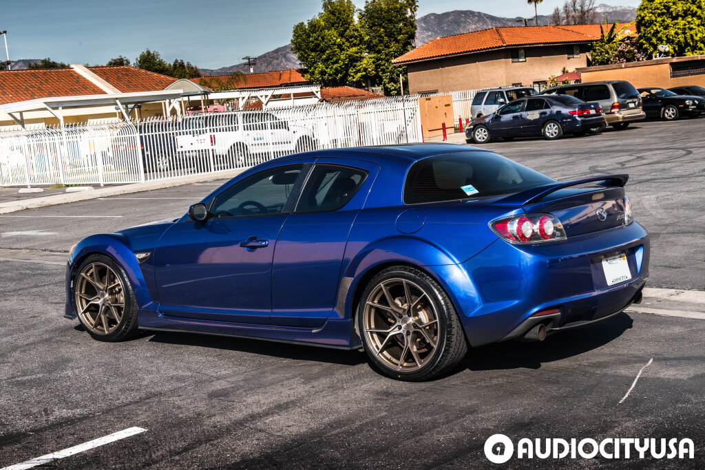 mazda rx8 custom blue