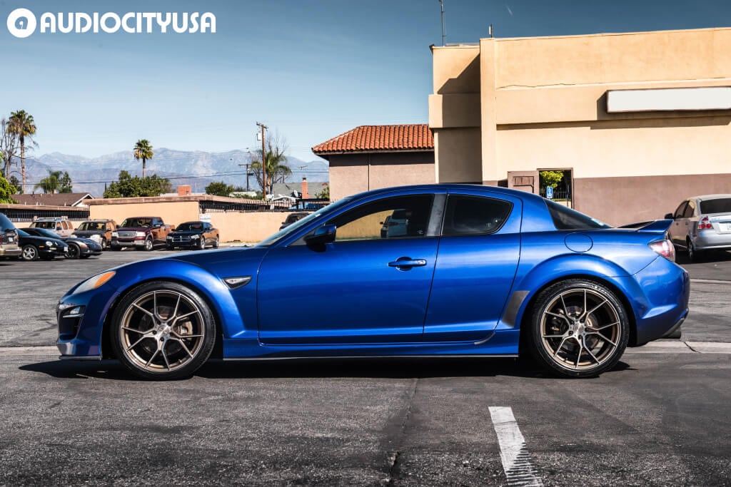 mazda rx8 custom blue