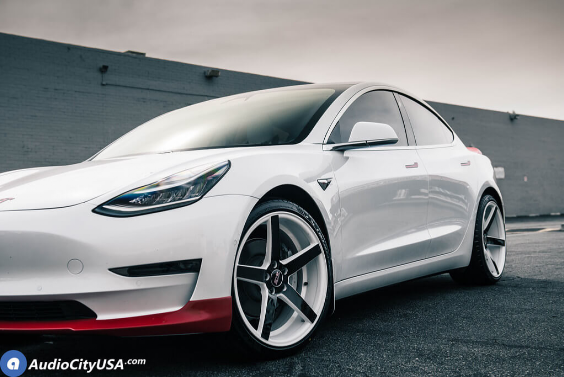 2020 Tesla Model 3 STR 607 20 inch Wheels | Gallery | AudioCityUSA