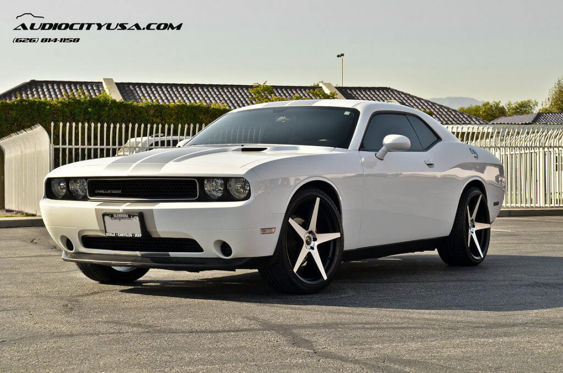 2012 Dodge Challenger SXT Blaque Diamond BD 300 22 inch Wheels ...