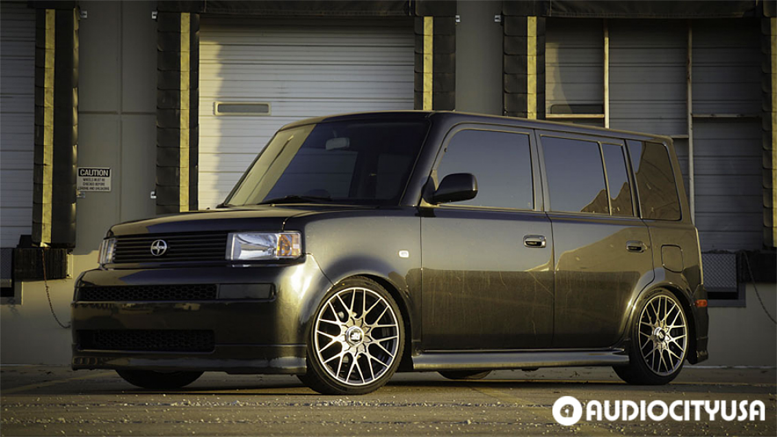 2005 Scion xB Rotiform RSE 17 inch Wheels Gallery AudioCityUSA