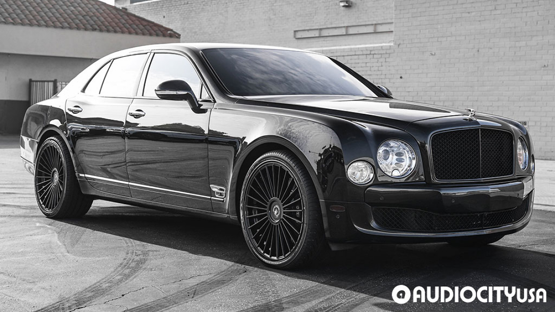 2014 Bentley Mulsanne On 22 Road Force Wheels Rf22 Gloss Black