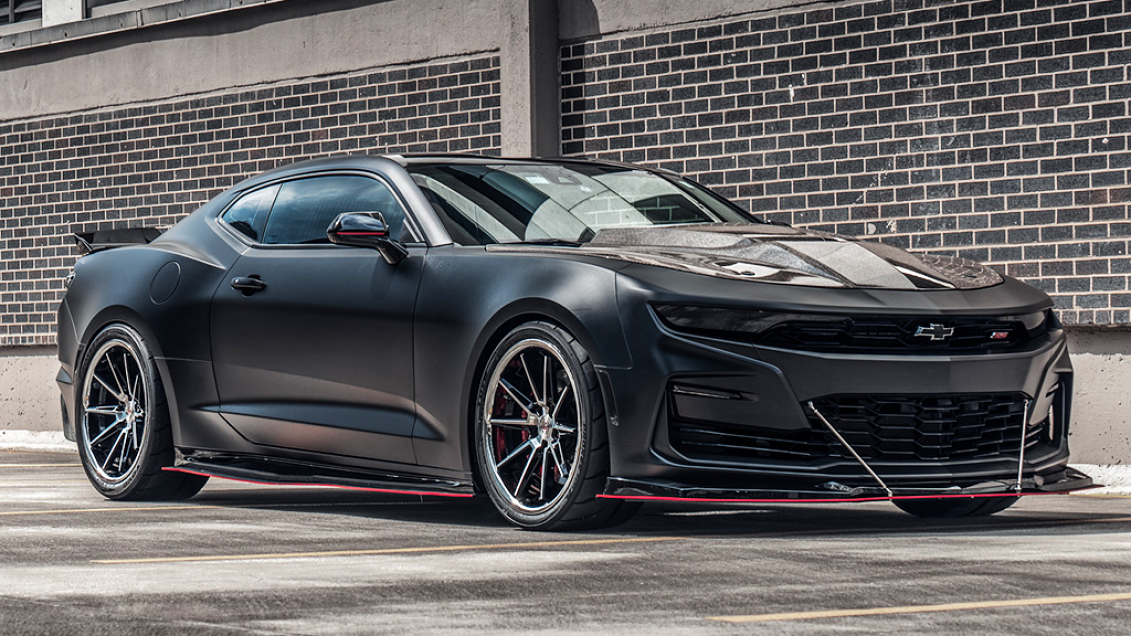 Chevrolet Camaro Ss On Ferrada Wheels Cm Machined Black With