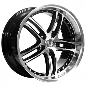 19 Xix Wheels X15 Black Machine With Polished Lip Flow Formed Rims Xix004 1