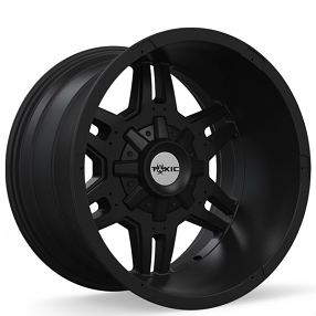 18" Toxic Off-Road Wheels Naked Shok Satin Black Rims #TOX027-2