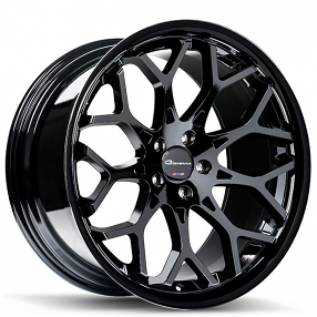 24" Giovanna Wheels Nove FF Gloss Black Rims #GV062-5