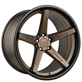 19 Staggered Vertini Wheels Rfs1 7 Satin Bronze With Gloss Black Lip Flow Formed Rims Vt092 4