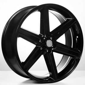 22" IROC Wheels Black 6-lugs Rims #IRC008-1