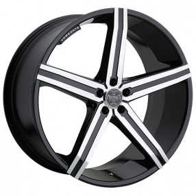 24" Versante Wheels VE228 Black Machined Rims #VS028-5
