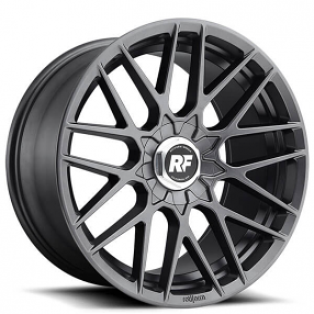 20" Staggered Rotiform Wheels R141 RSE Matte Anthracite Rims