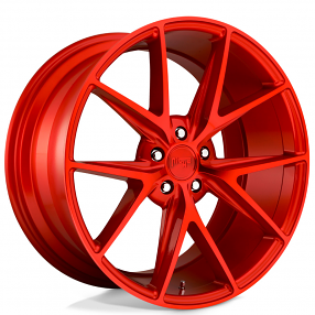 20" Staggered Niche Wheels M186 Misano Gloss Red Rims