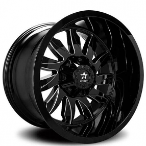 20" RBP Wheels 74R Silencer Gloss Black Milled Off-Road Rims 