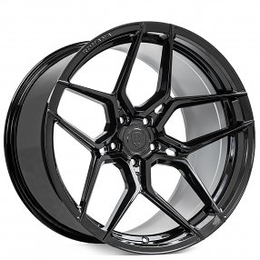 20" Staggered Rohana Wheels RFX11 Gloss Black Rims